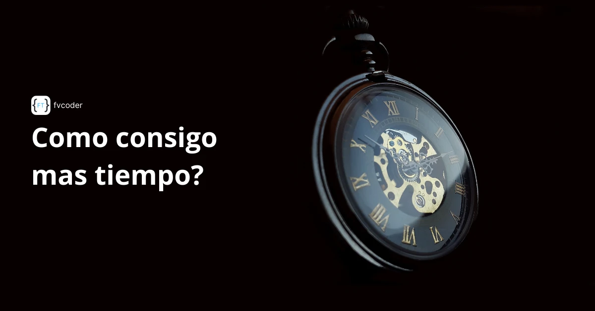 ¿Cómo consigo más tiempo? portada